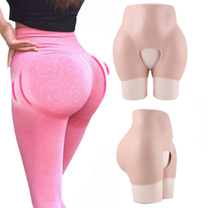 Sous-vêtements rembourrés pour lifter les fesses, entrejambe ouvert, fesses en silicone pour drag queen, culotte rehausseuse de hanches, vêtements de compression pour travestis - Product Image 1