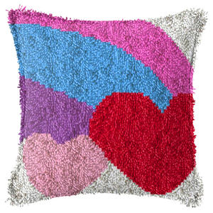 Kit de coussin de <span class=keywords><strong>crochet</strong></span> de loquet motif d'amour taie d'oreiller couture faisant des Kits, bricolage <span class=keywords><strong>Crochet</strong></span> <span class=keywords><strong>fil</strong></span> point de croix Kits de broderie - Product Image 3