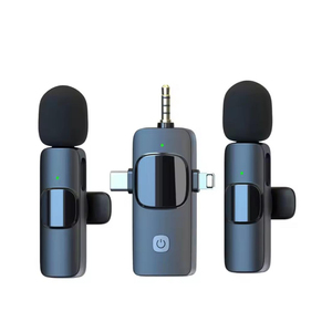 Outdoor Live Recording Wireless Collar Microphone 3 in 1 Interface <strong>USB</strong> Type <strong>C</strong> Lav <strong>Mic</strong> for Mobile Phone Vlogging Lavalier - Product Image 1