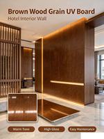 Panneau PVC ignifuge de qualité commerciale, écologique, résistant aux UV, imitation marbre, installation rapide, pour usage intérieur, décoration de hall, projet hôtelier
