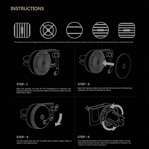 Difusores de Perfume tocadiscos para coche, ambientador con reproductor de registro de Perfume, diseño Retro - Product Image 6