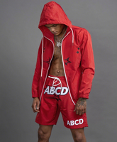 Logo personnalisé Hommes Veste Short Reflect Survêtement Marque Vêtements d'Été Tenues Décontracté Deux Pièces Hommes Survêtement Réfléchissant Ensembles