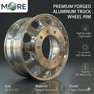 <span class=keywords><strong>Jante</strong></span> de camion en aluminium forgé 22,5 13, robuste et légère, pour bus et remorque - Product Image 1