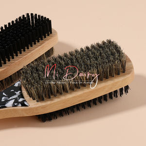 LOGO personalizzato 3000 + colori spazzole per barba double face da uomo doppio uso barba capelli pulizia suino criniera faggio legno spazzola - Product Image 3