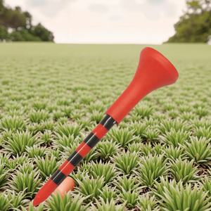 Tees de golf personnalisables HYT-17 durables de 70 mm avec manchon en plastique double couche et support de balle en plastique souple, tees de golf préfabriqués - Product Image 5