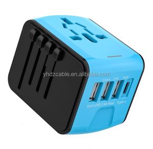 Multifunctional Travel Charger Converter 3USB+Type C <b>Universal</b> <b>Socket</b> Multicharging Stand AU US UK EU for Travel Adapters - Product Image 3