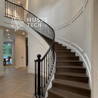 Escalier Courbé de Luxe : Design Élégant, Fabrication Professionnelle, Solution Technique