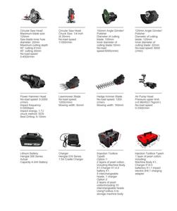 All-in-One Cordless Multi-Function Brushless Stainless Steel Power <b>Tool</b> Set Hard Case Lithium Battery Household Repair DIY Full - Product Image 5