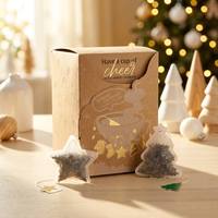 Calendrier de l'Avent Thé 24 Jours – Coffret Cadeau Sachets de Thé Formes Variées PLA Biodégradable Vente en Gros Usine Marque Privée OEM