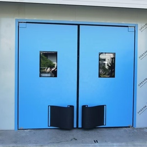 Puertas Corredizas Industriales de Empuje y Tracción, Ventanas de Observación, Cortinas Selladas para Alimentos y Electrónica |   Acero Inoxidable Anticolisión | - Product Image 4