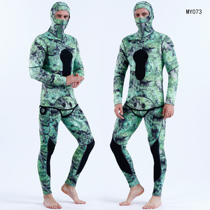 Combinaison de plongée pour homme en néoprène 3 mm à capuche, manches longues, impression par sublimation, imperméable, pour la plongée et la pêche - Product Image 3