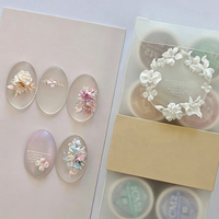 Moule en silicone 3D pour ongles motif floral Nuit d'été, modèle réutilisable pour la décoration des ongles, outil de manucure