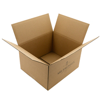 Boîtes d'expédition au design moderne personnalisé avec carton avec logo boîte noire d'expédition en carton ondulé pour emballage de livraison