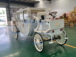 2026 Carrosse Électrique Blanc de Visite, Carrosse de Mariage, Carrosse Sans Chevaux, Carrosse Électrique Royal, Carrosse Royal à Chevaux, Véhicule - Product Image 5