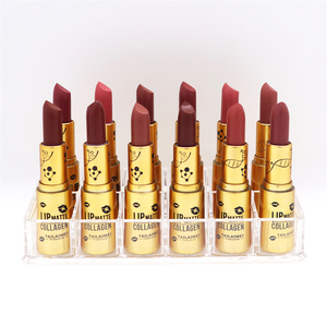 L135 Vegan Beauty Collagène Rouge à lèvres longue durée 24 heures Rouge à lèvres naturel unique Facile à colorer Rouge à lèvres mat hydratant - Product Image 1