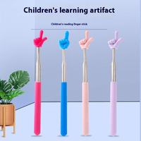 Lindo puntero telescópico retráctil de 68 cm para profesores, guía de lectura para niños, herramienta de enseñanza preescolar.