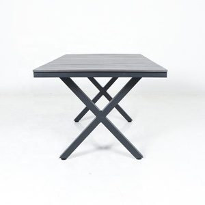 Modern Outdoor Aluminum Frame Coffee <b>Table</b> With Plastic Wood for Dining Park Villa or Home Bar on Balcony K/<b>D</b> - Product Image 3