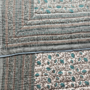 Nueva Colcha Kantha de Algodón con Estampado Indio Hecho a Mano, Estilo Vintage, Tamaño Queen, Suave y Reversible, Manta de Invierno para Hotel - Product Image 1