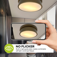 Lampe de plafond LED décorative de style moderne luxueux pour chambre à coucher, bureau, étude