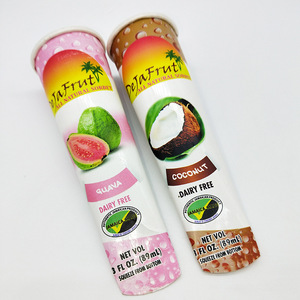 8 12 Oz 100ml stampa monouso piccolo gelato personalizzato imballaggio in carta contenitore Parfait Caliph gelato tubo Calippo tazza - Product Image 2