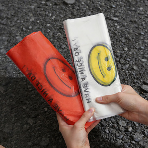 Customizable Disposable HDPE LDPE Gravure Printed for Plastic T-Shirt Shopping Sack Supermarket Grocery Retail Bags