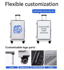 MGOB Custom 20 Polegada ABS Carry on Business Travel Bagagem Ampla <span class=keywords><strong>Trolley</strong></span> Mala de cabine Bagagem Waterproof Hard <span class=keywords><strong>Case</strong></span> Amarelo - Product Image 6