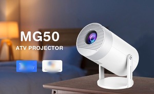 Proyector Inteligente MG50 Android 11 8GB 1GB WiFi6 LED de Tiro Corto <span class=keywords><strong>Mini</strong></span> 4K 300 Lúmenes para Cine en Casa Portátil al Aire Libre - Product Image 2
