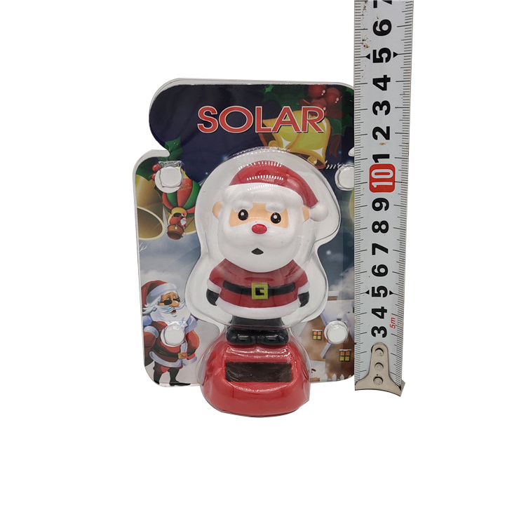 Natal Solar Powered Dancing Figurine Ornamento Solar Flor Urso Papai Noel Boneca Agitando Brinquedo Para Decoração Do Carro Crianças Adultos