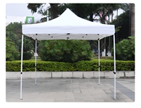 Gazebo pliable 3x3 pour extérieur, imperméable, pare-soleil, structure en fer, tente rétractable pop-up, auvent commercial en polyester pour salons professionnels