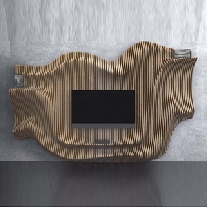 Moderner Luxus <span class=keywords><strong>TV</strong></span>-Schrank aus Massivholz, Regal für Bauernhaus/Krankenhaus/Heimbüro mit Glasplatte für Schlafzimmer/Wohnzimmer - Product Image 3