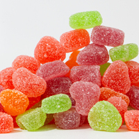 OEM/ODM Groothandel Bulk Zure Zoete Meerkleurige Cartoon Vorm Hartvormige Zachte Gummy Assortiment Fruitige Smaken Zak