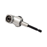 Adaptateur de perceuse à angle droit en L à tige hexagonale de 1/4 "avec poignée
