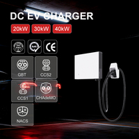 Chargeur rapide DC double pistolet certifié CE 20 kW du fabricant d'origine, chargeur DC en gros B2B, chargeur EV 22 kW DC
