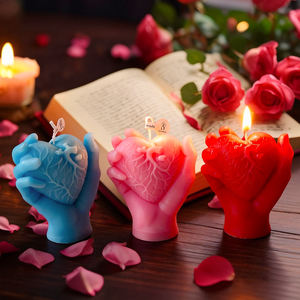 Bougie parfumée en forme de cœur à tenir en main 2026, amour romantique, parfum d'ambiance pour la maison, cadeau pour la Saint-Valentin, mariage, anniversaire - Product Image 4