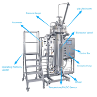 Bioréacteur en acier inoxydable de 30L à 100000L avec système de refroidissement à double enveloppe pour la fermentation industrielle