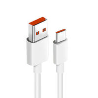 Kabel USB Type-C Grosir 6A Pengisian Cepat dengan Pelindung Anyaman dan Jaket TPE untuk Xiaomi Samsung OPPO Kabel Data