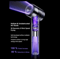 Sèche-cheveux portable à air chaud avec moteur BLDC, écran LCD, sèche-cheveux intelligent
