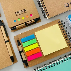 Bloc-notes enroulable en cuir écologique promotionnel avec tube en papier et stylo, logo personnalisable, style moderne, notes adhésives pour entreprise - Product Image 4