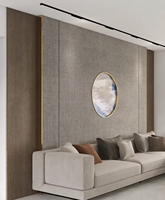 Offre Spéciale : Panneau Mural en Placage de Bois de Charbon de Bambou Économique, Imperméable et Durable, à Coller, avec Texture Travertin pour Salon