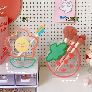 Support de Présentation Créatif en Acrylique pour Stylos, Ours et Lapins Mignons, Multifonctionnel, pour Papeterie de Bureau, Cosmétiques et Bureau d'Étudiant - Product Image 3
