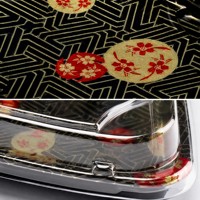 jetable pour aliments à sushi à emporter emballage alimentaire de gâteaux desserts en plastique plateau de bateau à sushi