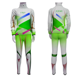 Combinaison de <span class=keywords><strong>ski</strong></span> imperméable et coupe-vent confortable au design personnalisé Combinaison de patinage de vitesse Ensemble deux pièces respirant à impression complète Vêtements de <span class=keywords><strong>ski</strong></span> et de neige - Product Image 5