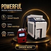Machine de soudage, nettoyage et découpe au laser à fibre tout-en-un 1500W, portable