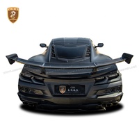 Aileron de coffre arrière en fibre de carbone sec de style ZR1 pour Chevrolet Corvette C8 Z51 2025 Model Car Spoilers