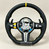 Volant de voiture personnalisable en cuir pleine fleur de luxe à 3 branches, adapté aux modèles F30 E90 M2 M3 M4 M5 M6 F80 F82 F83, qualité supérieure