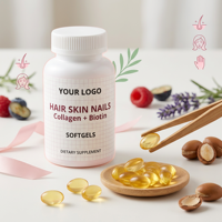 Capsules de collagène en gélules pour la peau, complément beauté naturel pour adultes, cheveux, ongles, articulations, 120 gélules, 120g, OEM ODM