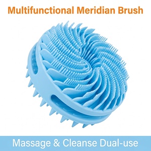 Brosse de massage du cuir chevelu en silicone, brosse exfoliante pour le corps et les cheveux, double face, fabricant OEM ODM - Product Image 5