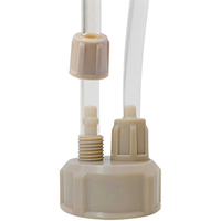 Générateur de CO2 DIY pour aquarium, bouchon de bouteille à double raccord à vis rapide, diffuseur d'air pour aquarium, réacteur de dioxyde de carbone