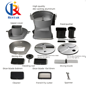 Petit coupeur de <span class=keywords><strong>frites</strong></span> de fruits et de tomates en acier inoxydable commercial, trancheuse de pommes de terre automatique et presse à <span class=keywords><strong>frites</strong></span> - Product Image 5