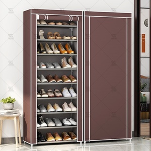 Meuble à chaussures simple multi-niveaux pour entrée <span class=keywords><strong>de</strong></span> maison, rangement anti-poussière, armoire à chaussures pour dortoir et logement locatif, robuste, durable et peu encombrant - Product Image 2